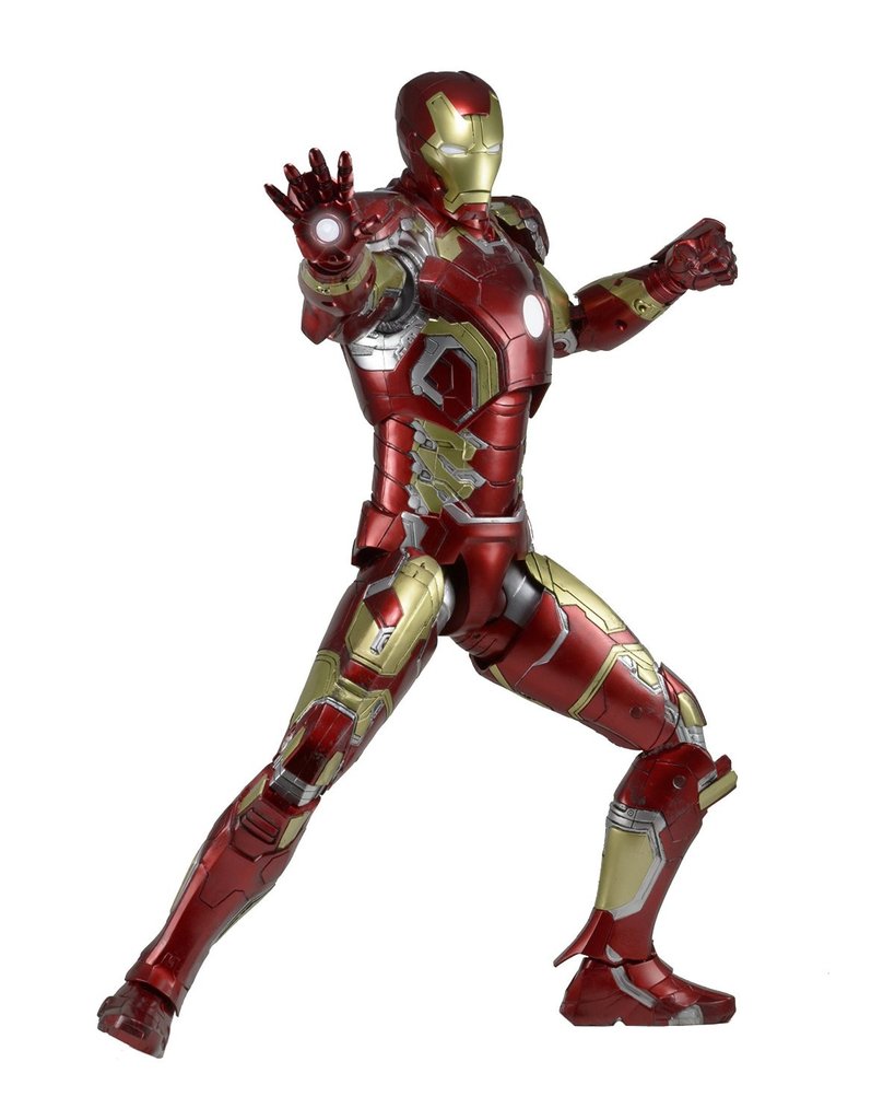18 Inch Tall Iron Man Mark 43 AoU (Light Up) LED 1/4 Scale Figure (Av – My  Collectible Collections
