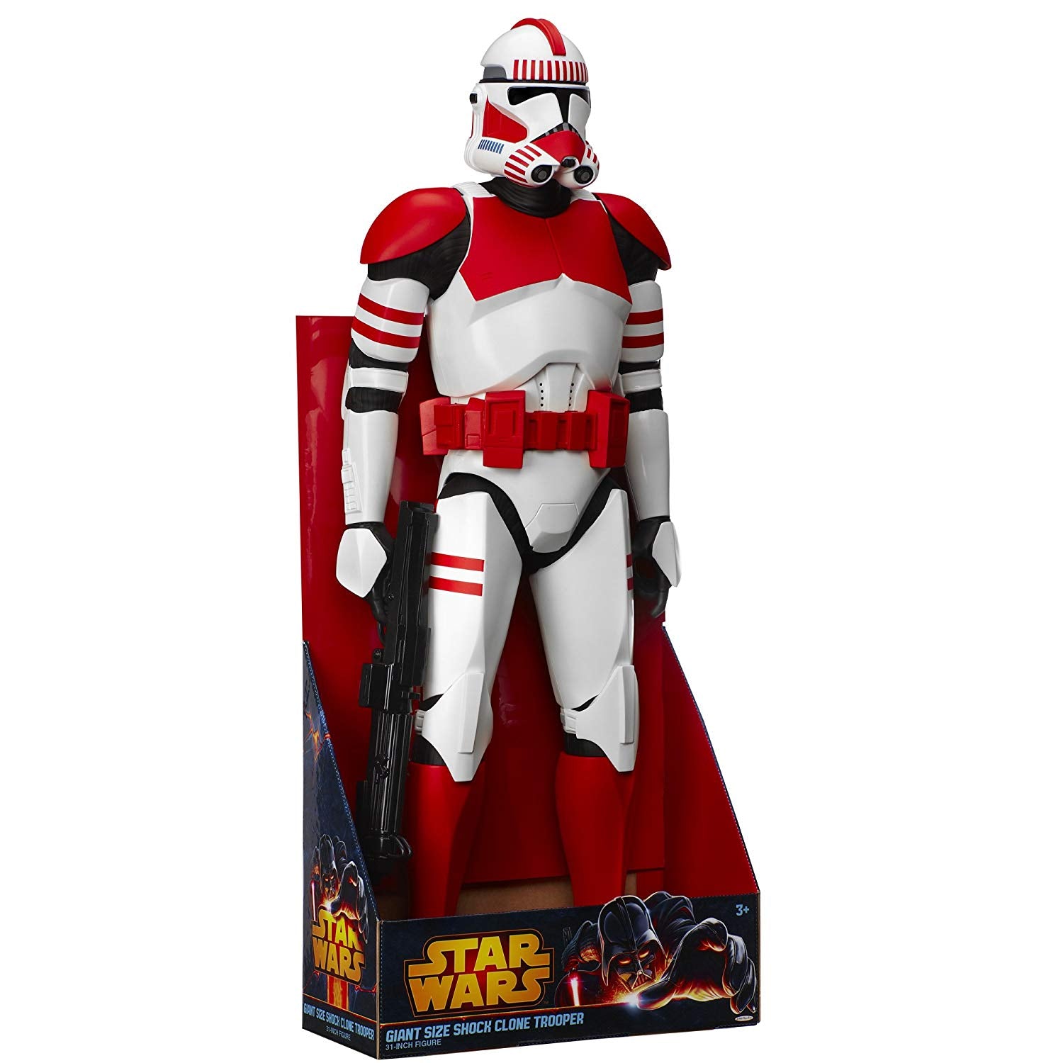 periode af trolley bus 31" Inch Tall HUGE Star Wars Big-Figs Red Clone Trooper (Blaster) Clon – My  Collectible Collections