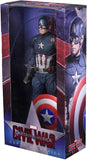 18" Inch Tall HUGE Avengers Captain America 1/4 Scale NECA Figure Discontinued (Avengers: Civil War) Figure NECA