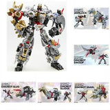 19" Inch Deformation DELUXE BMB Volcanicus Combiner 6-Pack "Dinosaurs" ALLOY LE Oversized Dinobot G1 Figure Black Mamba (BMB)